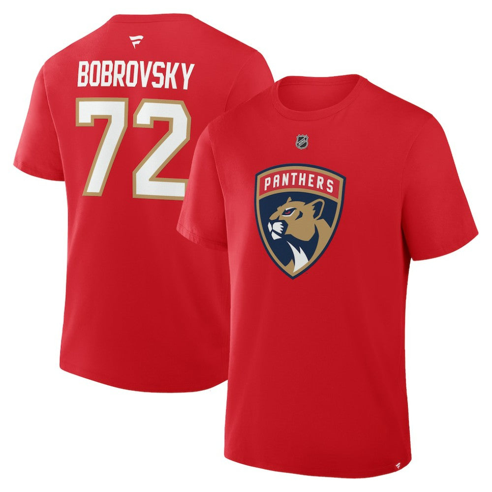 Sergei Bobrovsky Florida Panthers Fanatics Authentic Stack Name & Number T-Shirt -  NHL T-shirts