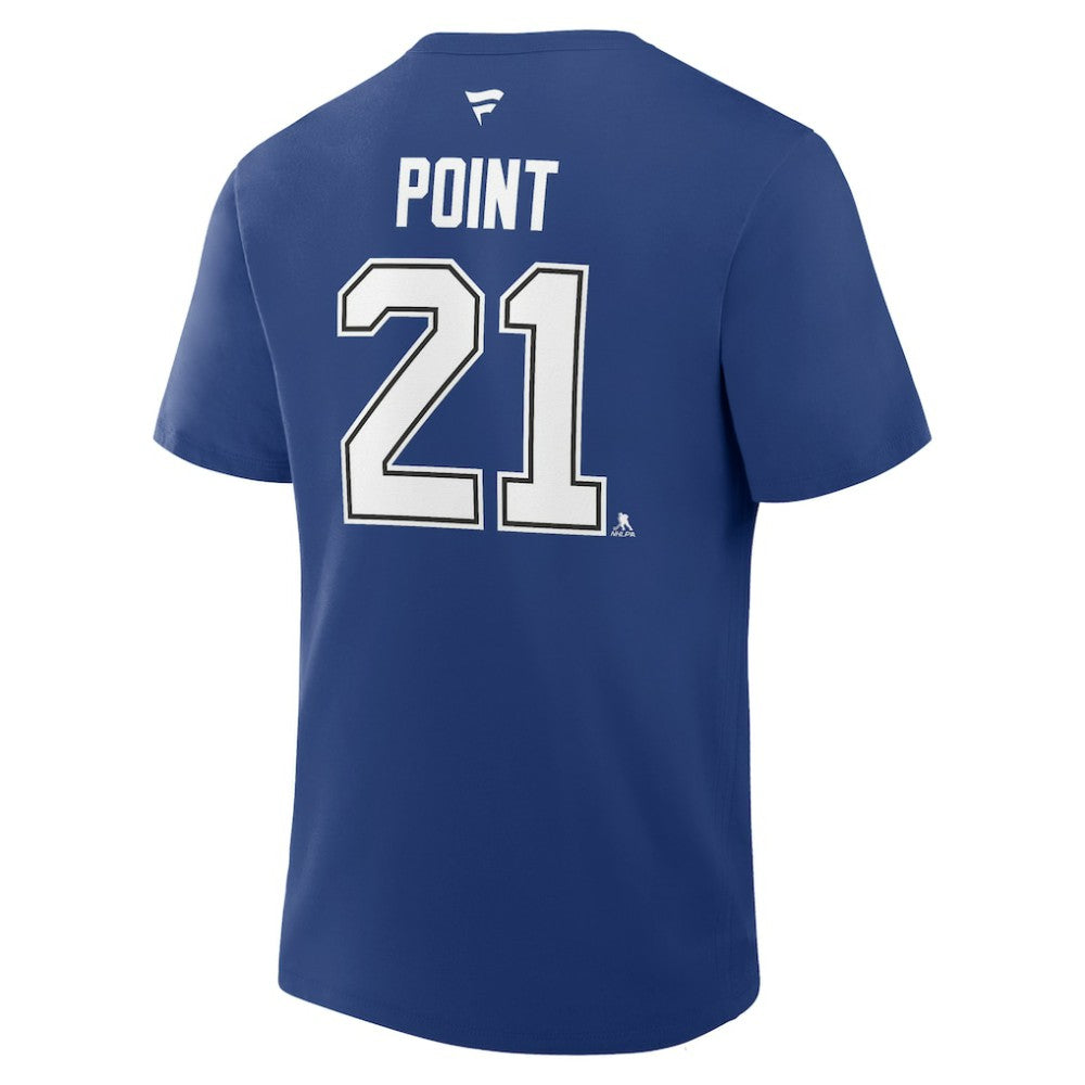Brayden Point Tampa Bay Lightning Fanatics Authentic Stack Name & Number T-Shirt -  NHL T-shirts