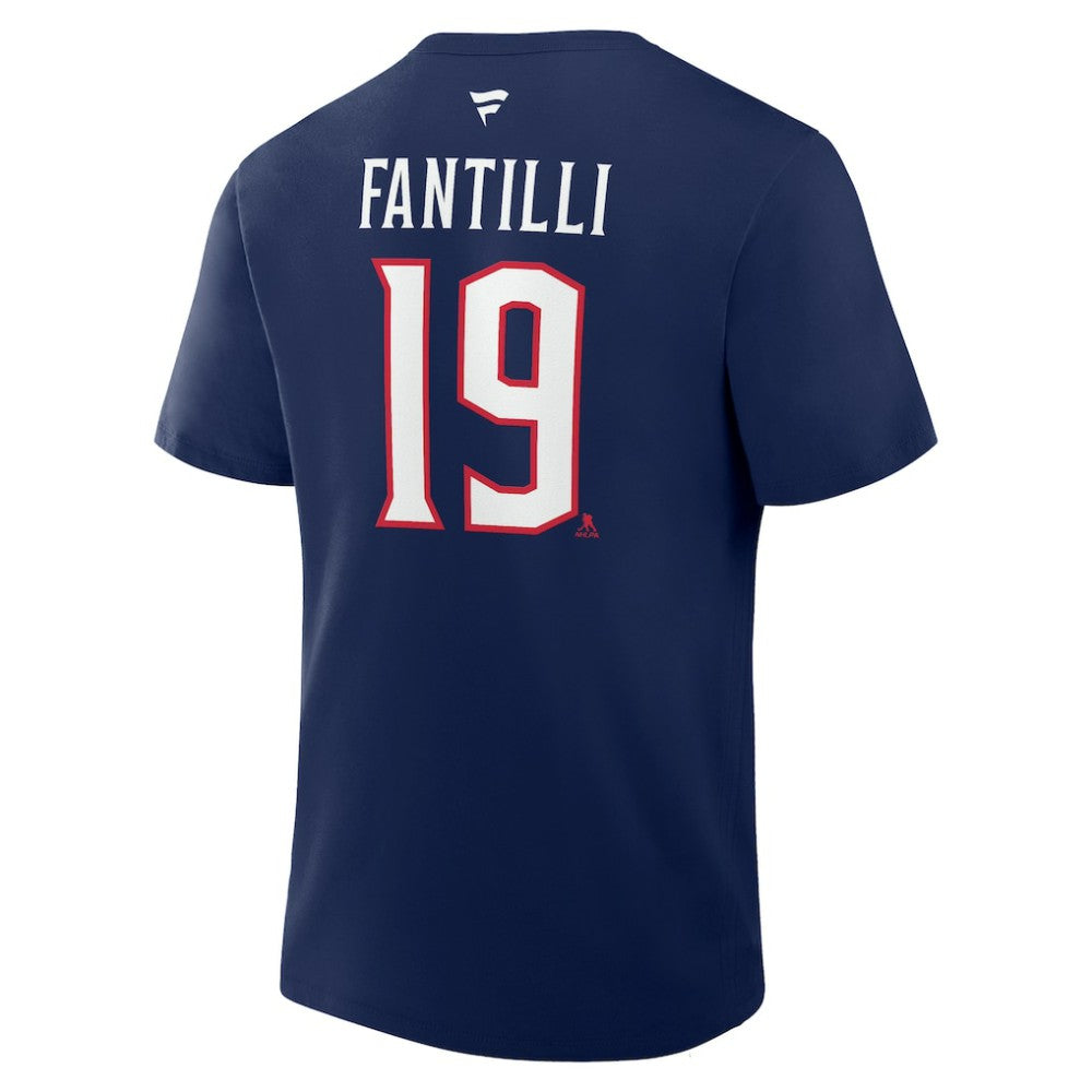 Adam Fantilli Columbus Blue Jackets Fanatics Authentic Stack Name & Number T-Shirt -  NHL T-shirts