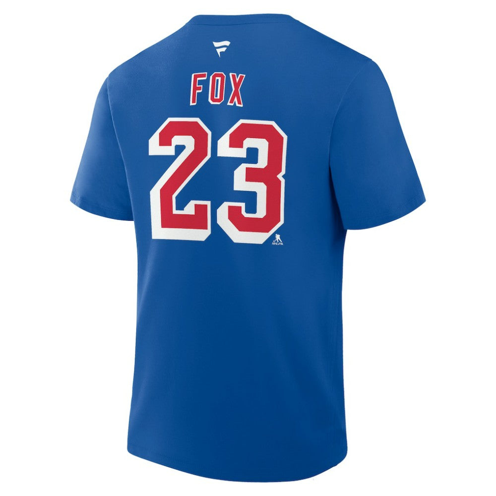 Adam Fox New York Rangers Fanatics Authentic Stack Name & Number T-Shirt -  NHL T-shirts