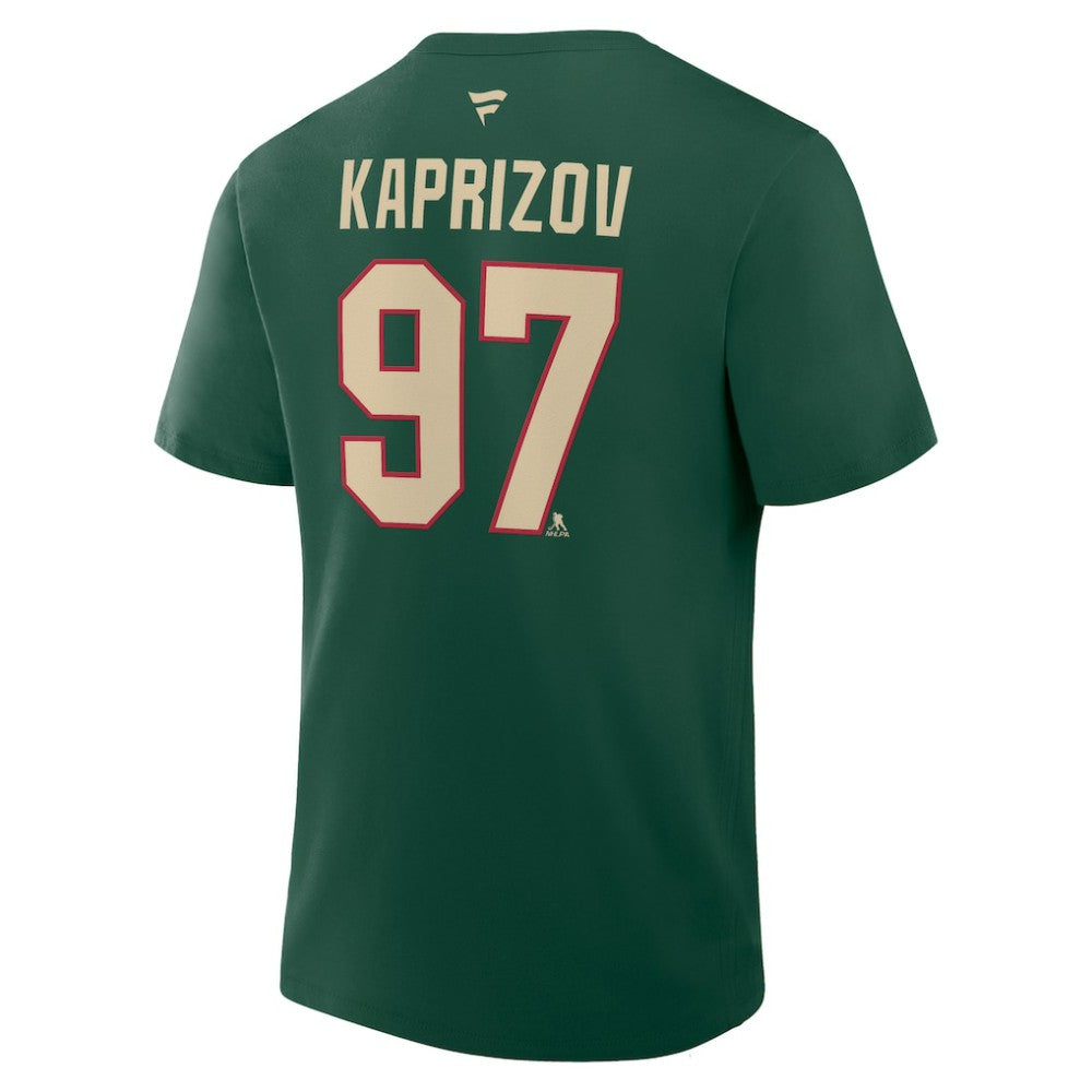 Kirill Kaprizov Minnesota Wild Fanatics Authentic Stack Name & Number T-Shirt -  NHL T-shirts