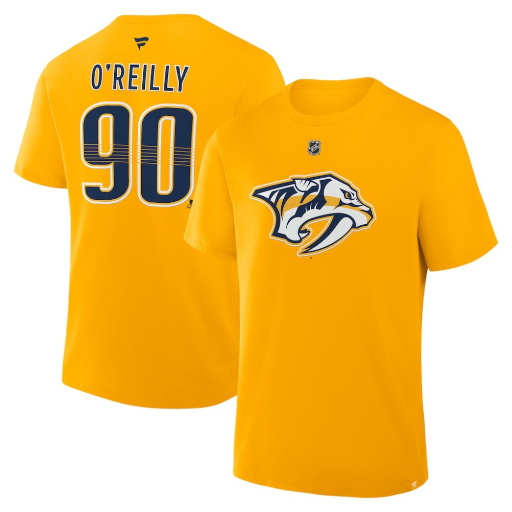 Ryan O'Reilly Nashville Predators Fanatics Authentic Stack Name & Number T-Shirt -  NHL T-shirts