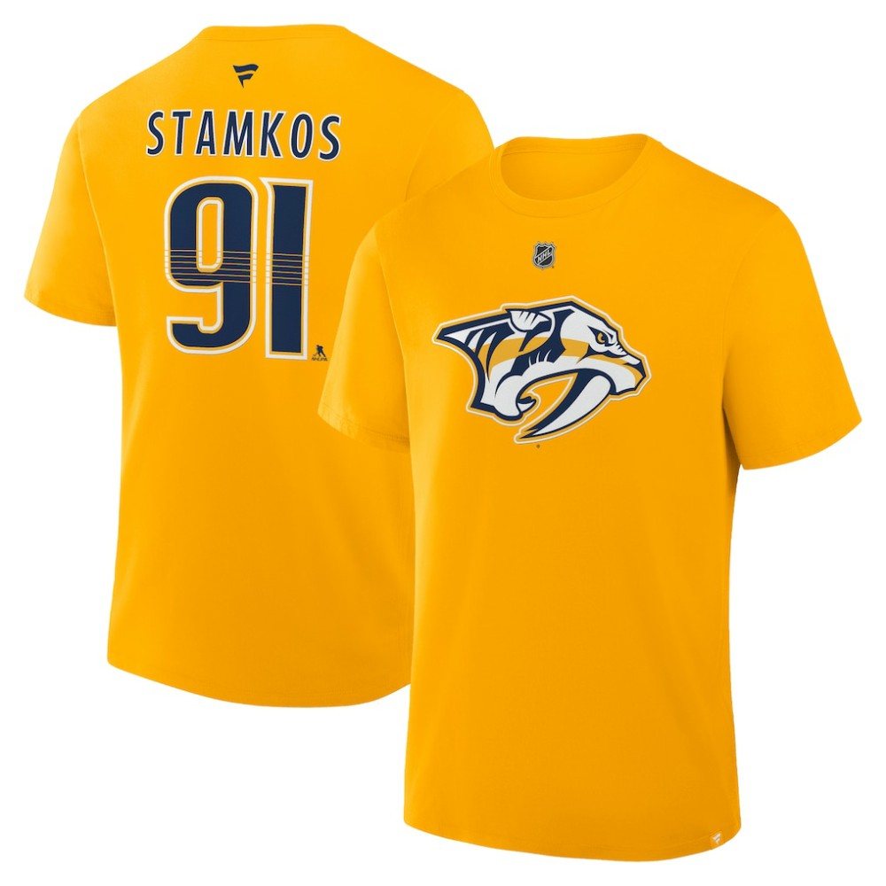 Steven Stamkos Nashville Predators Fanatics Authentic Stack Name & Number T-Shirt -  NHL T-shirts