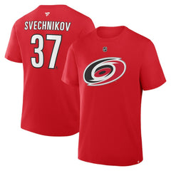 Andrei Svechnikov Carolina Hurricanes Fanatics Authentic Stack Name & Number T-Shirt -  NHL T-shirts