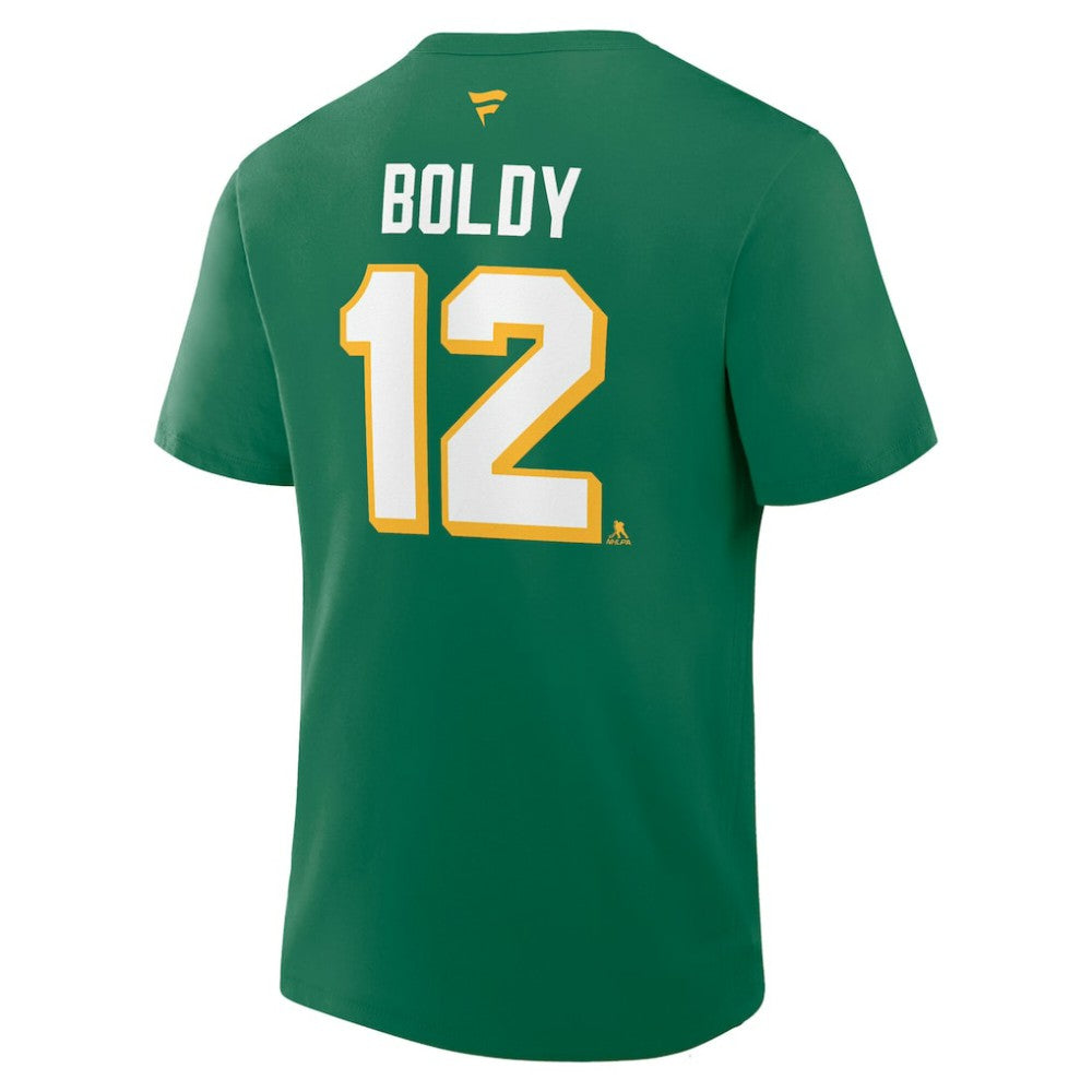 Matthew Boldy Minnesota Wild Fanatics Authentic Stack Name & Number T-Shirt -  NHL T-shirts