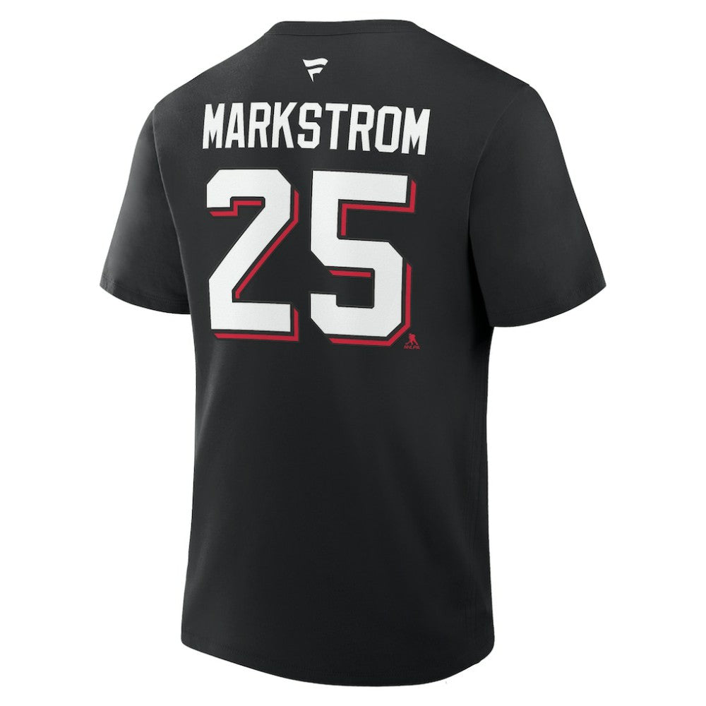 Jacob Markstrom New Jersey Devils Fanatics Authentic Stack Name & Number T-Shirt -  NHL T-shirts