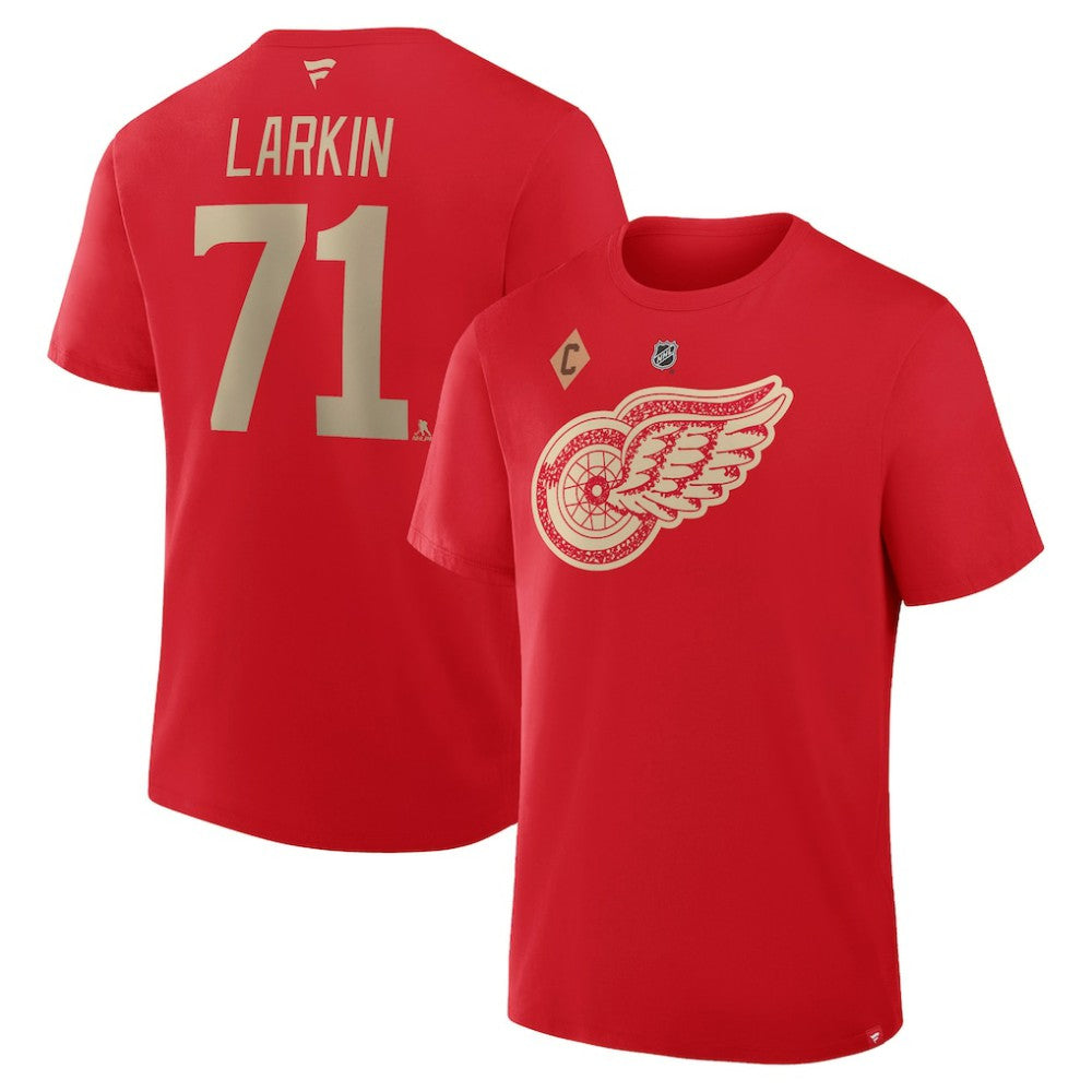 Dylan Larkin Detroit Red Wings Fanatics Authentic Stack Name & Number T-Shirt -  NHL T-shirts