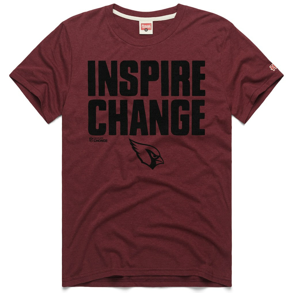 Arizona Cardinals Homage Unisex 2024 Inspire Change Tri-Blend T-Shirt | NFL Near me