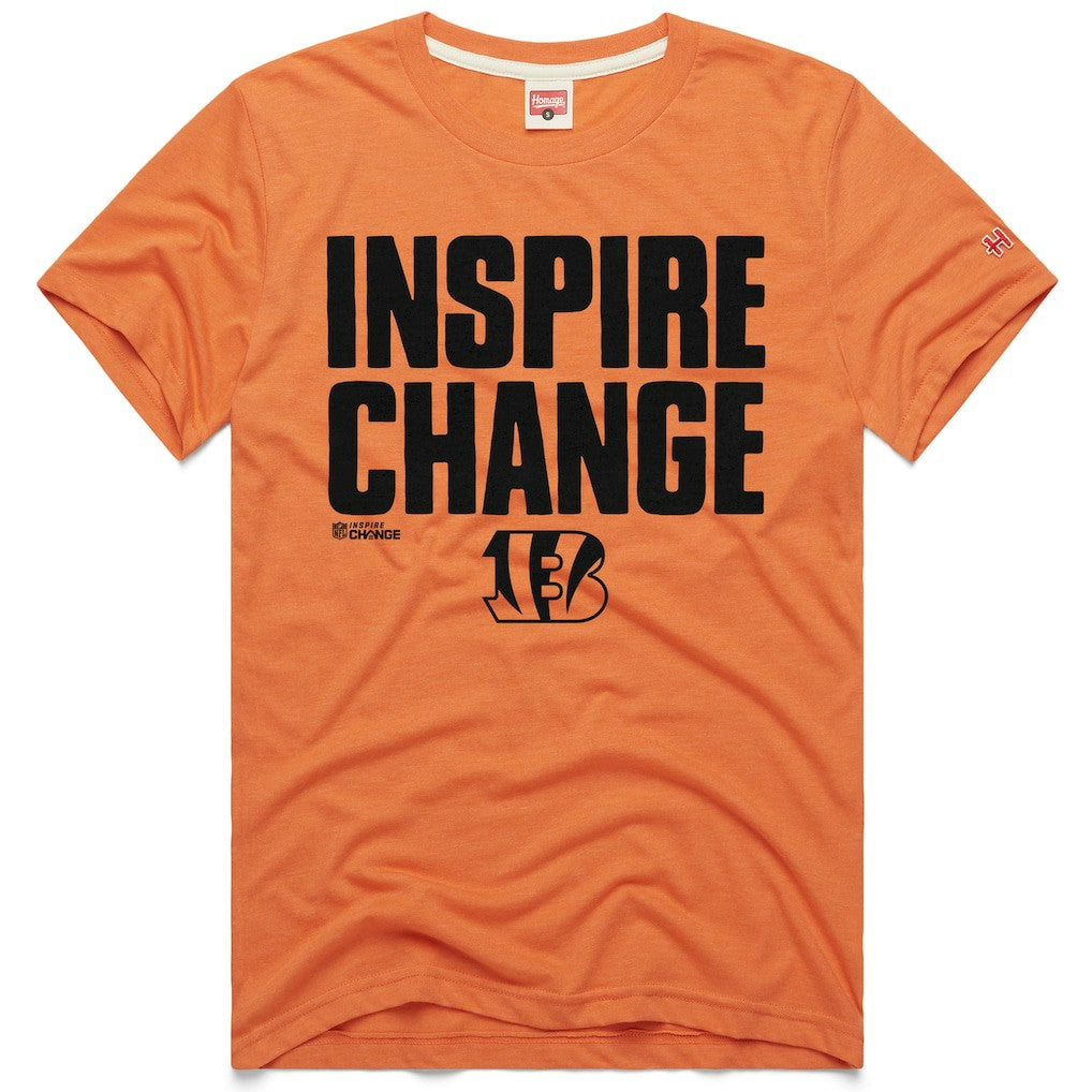 Cincinnati Bengals Homage Unisex 2024 Inspire Change Tri-Blend T-Shirt | NFL Near me