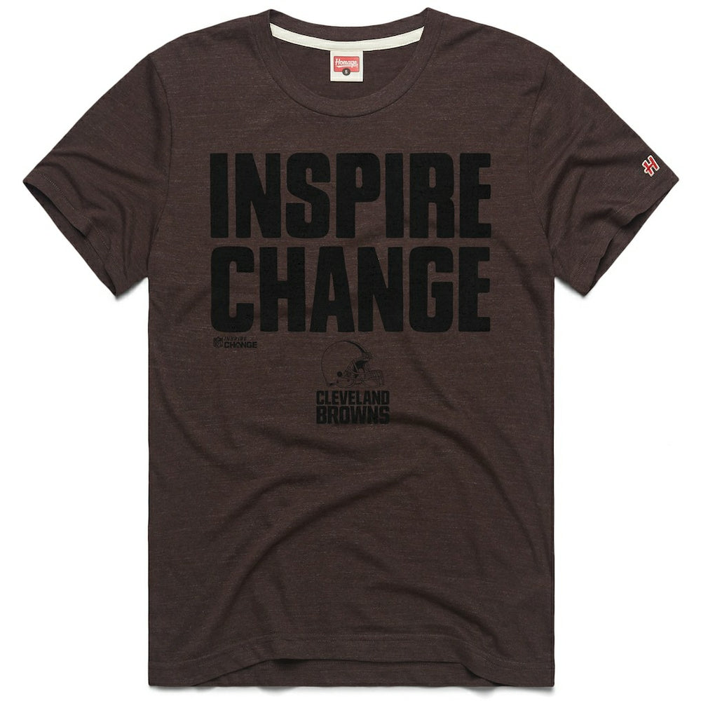 Cleveland Browns Homage Unisex 2024 Inspire Change Tri-Blend T-Shirt | NFL Outlet
