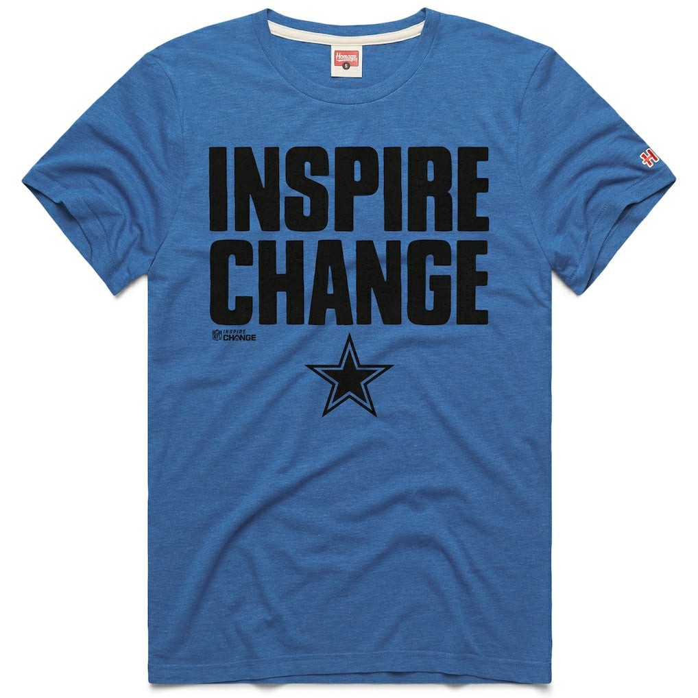 Dallas Cowboys Homage Unisex 2024 Inspire Change Tri-Blend T-Shirt | NFL New