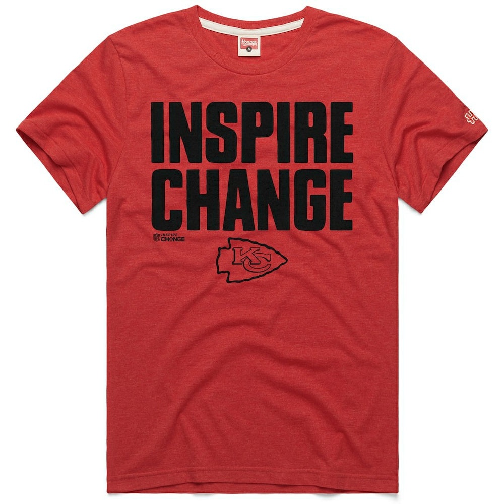 Kansas City Chiefs Homage Unisex 2024 Inspire Change Tri-Blend T-Shirt | NFL Sale