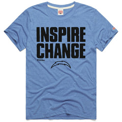 Los Angeles Chargers Homage Unisex 2024 Inspire Change Tri-Blend T-Shirt | NFL US