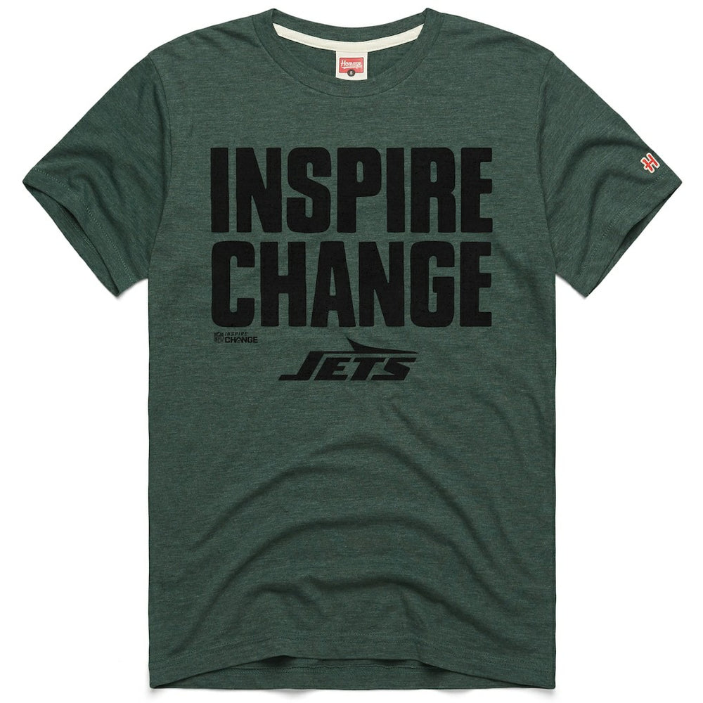 New York Jets Homage Unisex 2024 Inspire Change Tri-Blend T-Shirt | NFL Discount