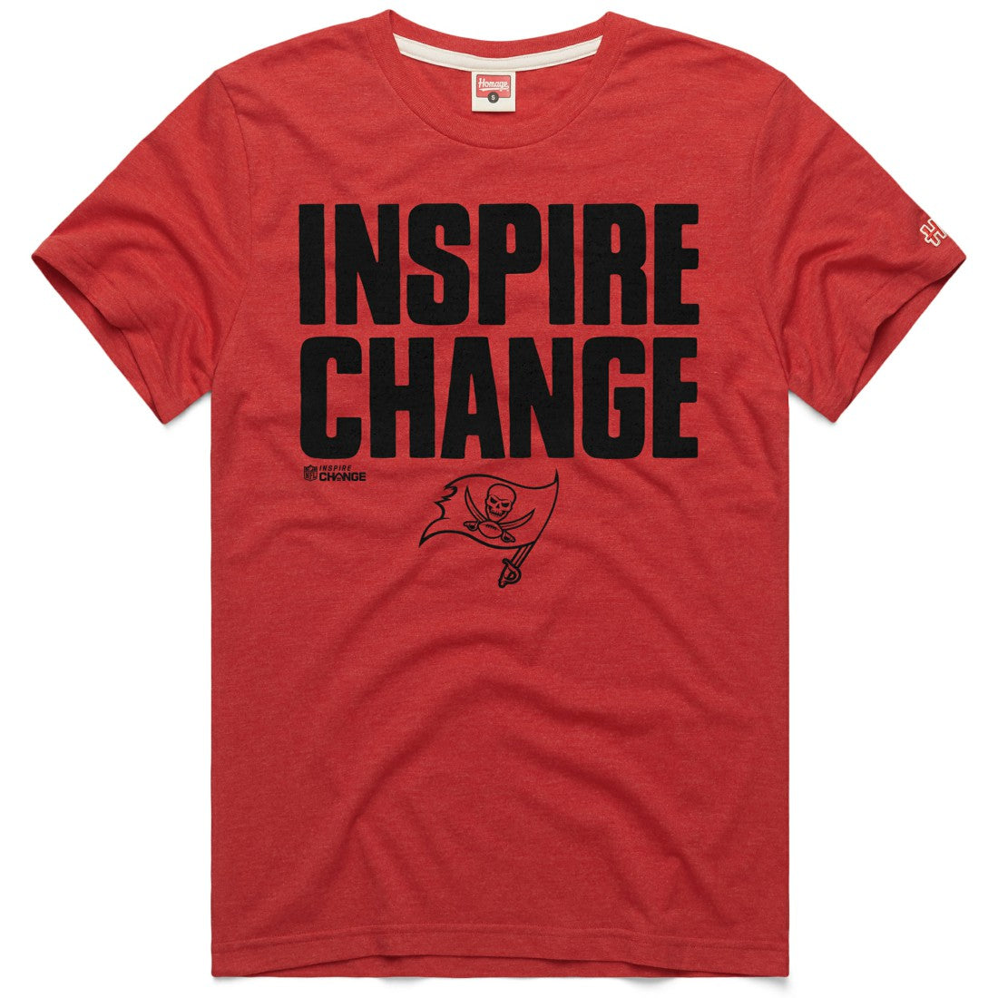 Tampa Bay Buccaneers Homage Unisex 2024 Inspire Change Tri-Blend T-Shirt | NFL Discount