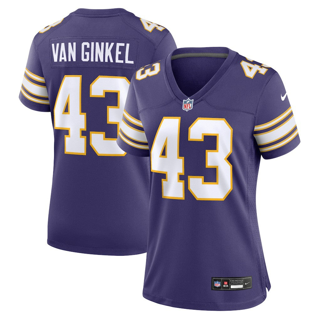 Minnesota Vikings Andrew Van Ginkel  Women's Alternate Game Jersey | NFL On sale
