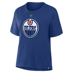 Leon Draisaitl Edmonton Oilers Fanatics Women's Authentic Stack Name & Number T-Shirt -  NHL T-shirts