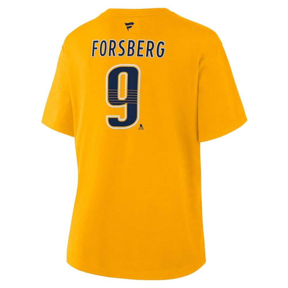 Filip Forsberg Nashville Predators Fanatics Women's Authentic Stack Name & Number T-Shirt -  NHL T-shirts