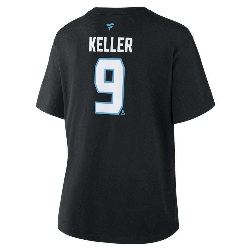 Clayton Keller Utah Mammoth Fanatics Women's Authentic Stack Name & Number T-Shirt -  NHL T-shirts