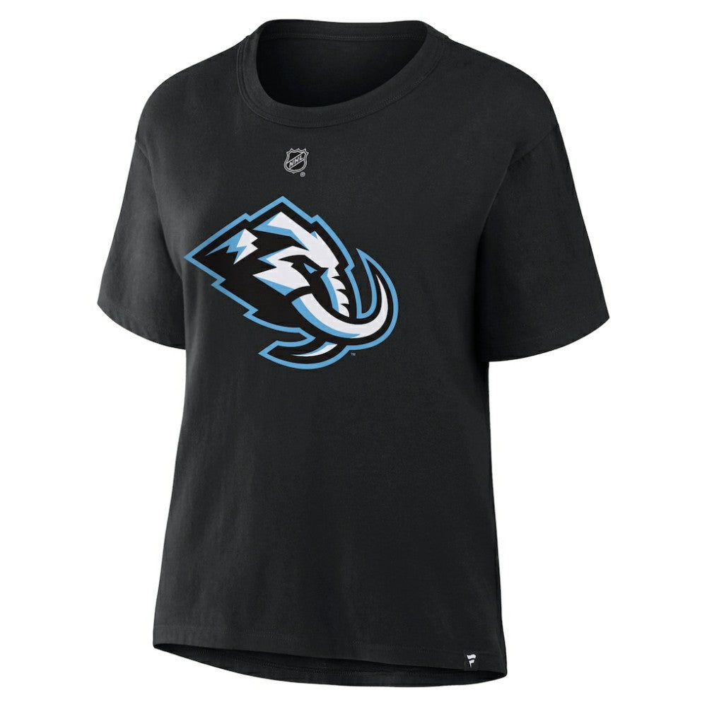 Logan Cooley Utah Mammoth Fanatics Women's Authentic Stack Name & Number T-Shirt -  NHL T-shirts