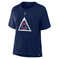 Nathan MacKinnon Colorado Avalanche Fanatics Women's Authentic Stack Name & Number T-Shirt -  NHL T-shirts