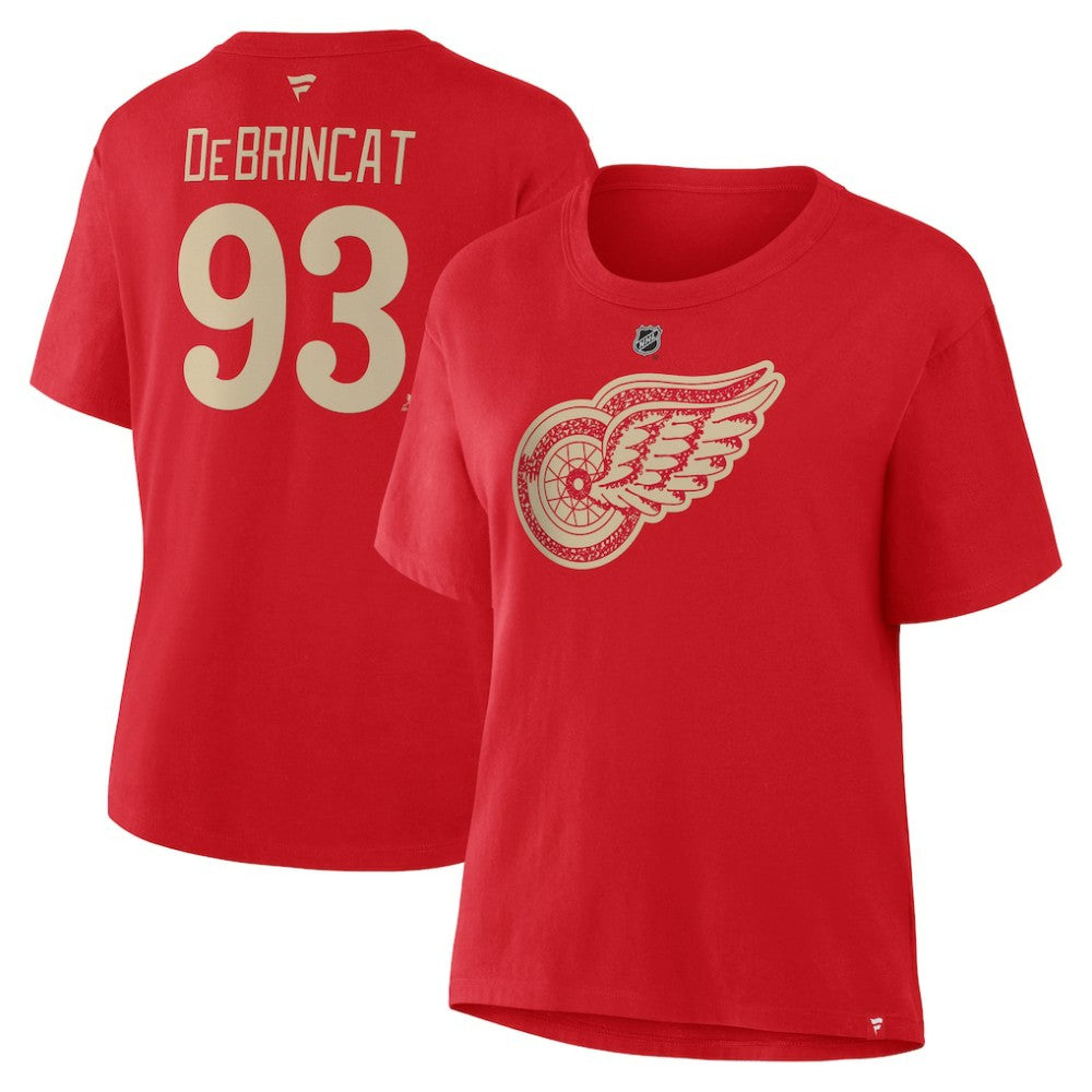 Alex DeBrincat Detroit Red Wings Fanatics Women's Authentic Stack Name & Number T-Shirt -  NHL T-shirts