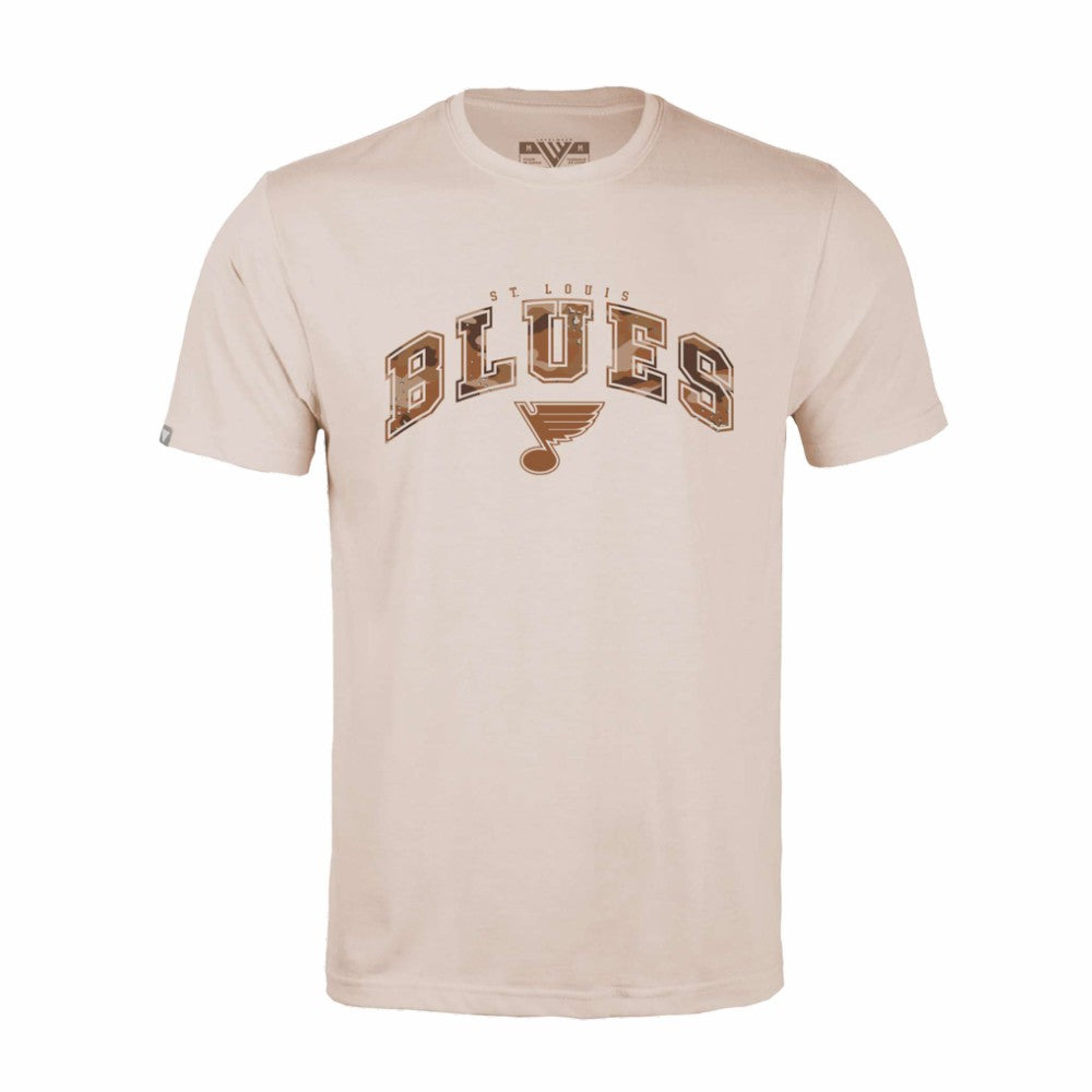 St. Louis Blues Levelwear Desert Camo Richmond Decoy T-Shirt -  NHL T-shirts