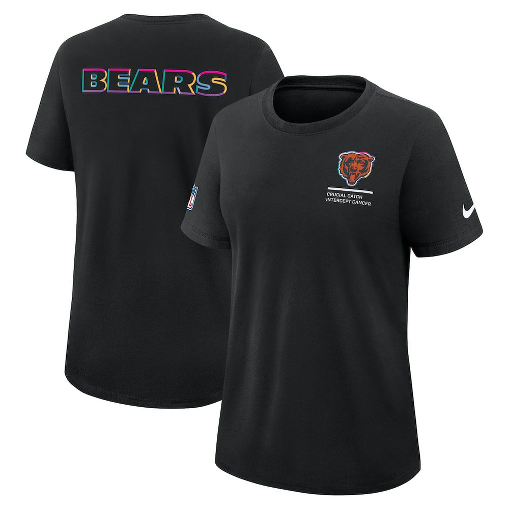 Chicago Bears Women's 2025 NFL Crucial Catch Tri-Blend Dri-FIT T-Shirt | NFL Hot