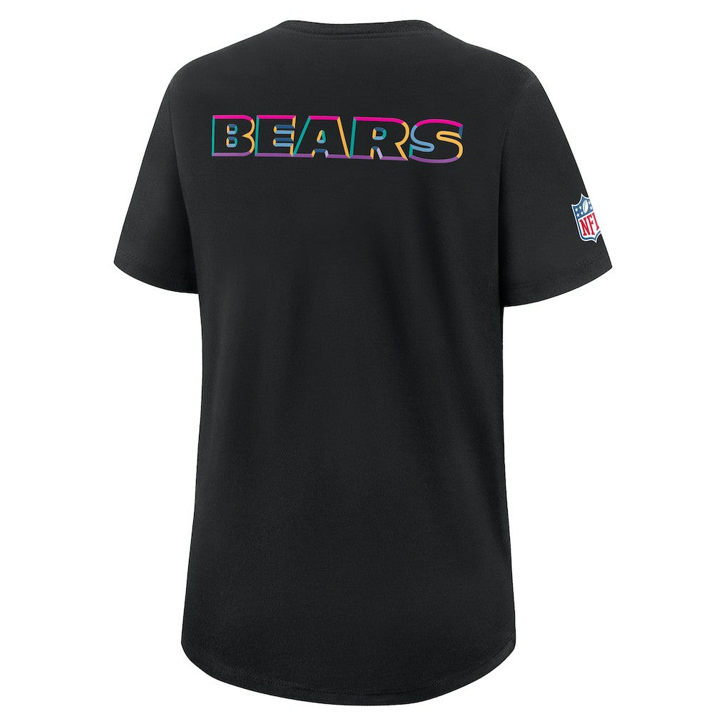 Chicago Bears Women's 2025 NFL Crucial Catch Tri-Blend Dri-FIT T-Shirt | NFL Hot