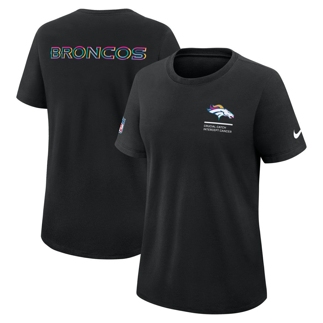 Denver Broncos Women's 2025 NFL Crucial Catch Tri-Blend Dri-FIT T-Shirt | NFL Online