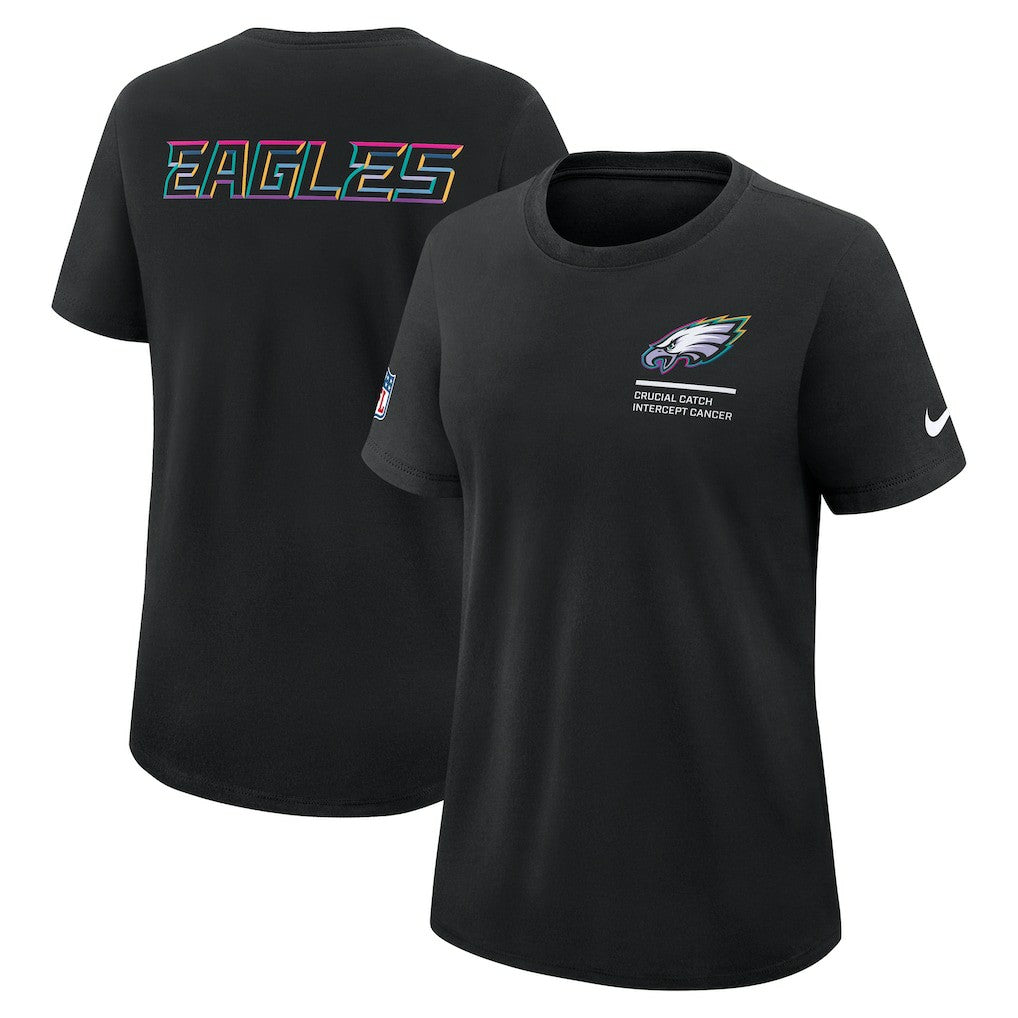 Philadelphia Eagles Women's 2025 NFL Crucial Catch Tri-Blend Dri-FIT T-Shirt | NFL Discount