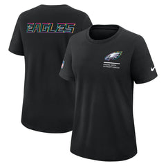 Philadelphia Eagles Women's 2025 NFL Crucial Catch Tri-Blend Dri-FIT T-Shirt | NFL Discount