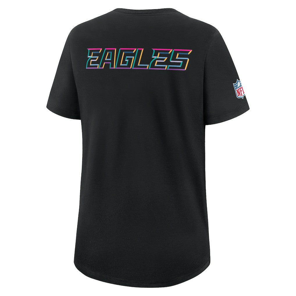 Philadelphia Eagles Women's 2025 NFL Crucial Catch Tri-Blend Dri-FIT T-Shirt | NFL Discount