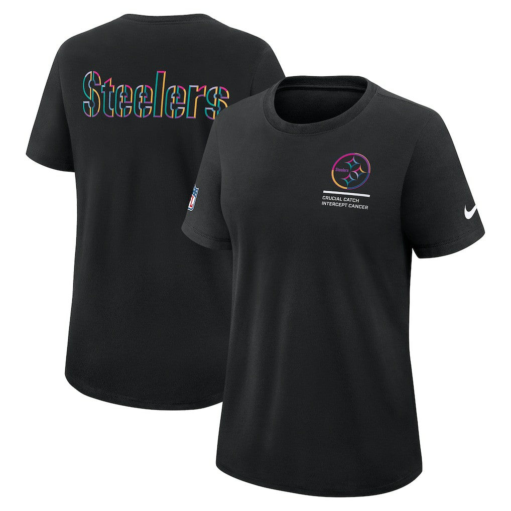 Pittsburgh Steelers Women's 2025 NFL Crucial Catch Tri-Blend Dri-FIT T-Shirt | NFL Sale