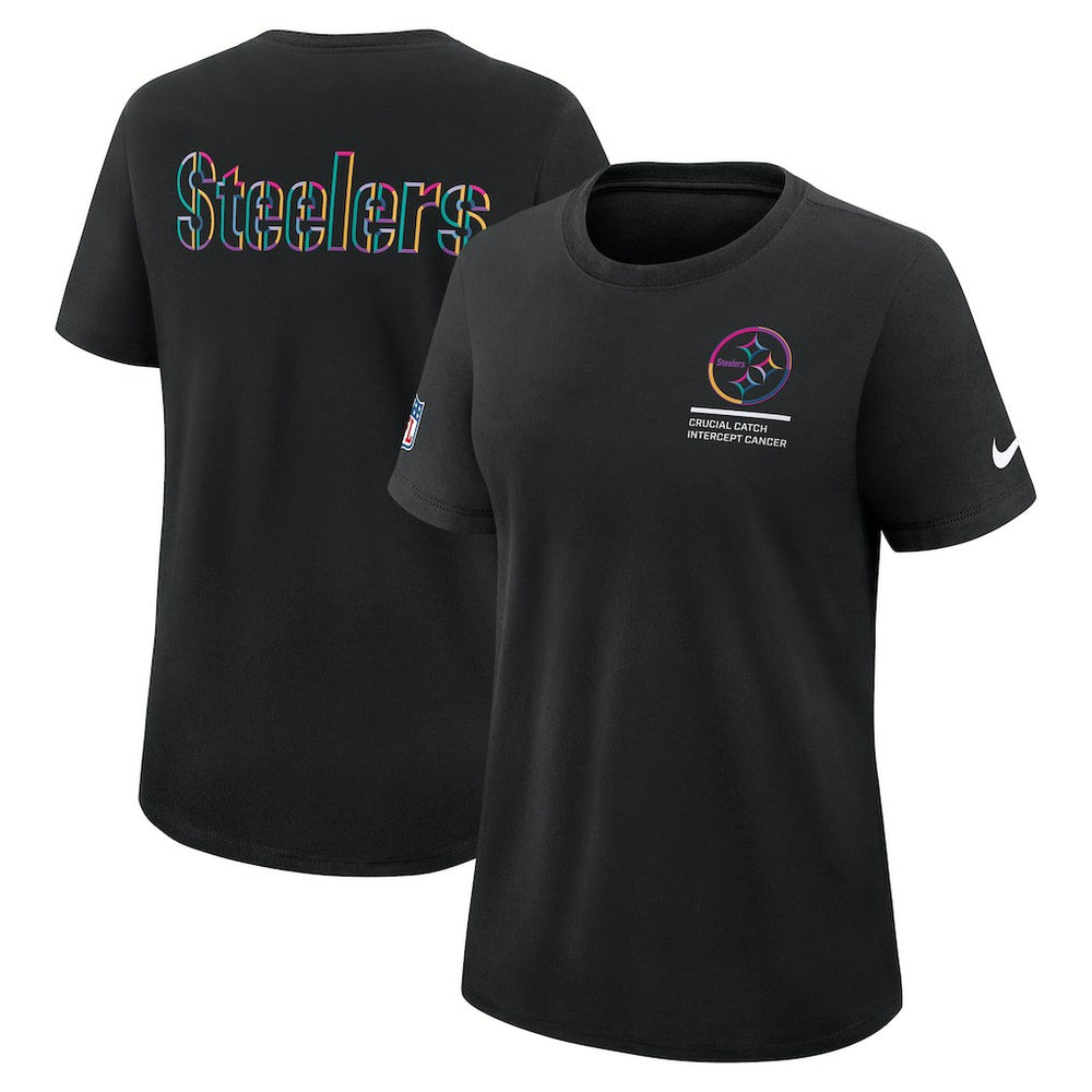 Pittsburgh Steelers Women's 2025 NFL Crucial Catch Tri-Blend Dri-FIT T-Shirt | NFL Sale