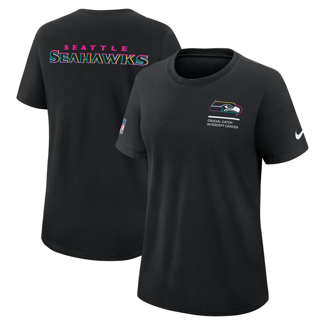 Seattle Seahawks Women's 2025 NFL Crucial Catch Tri-Blend Dri-FIT T-Shirt | NFL On sale