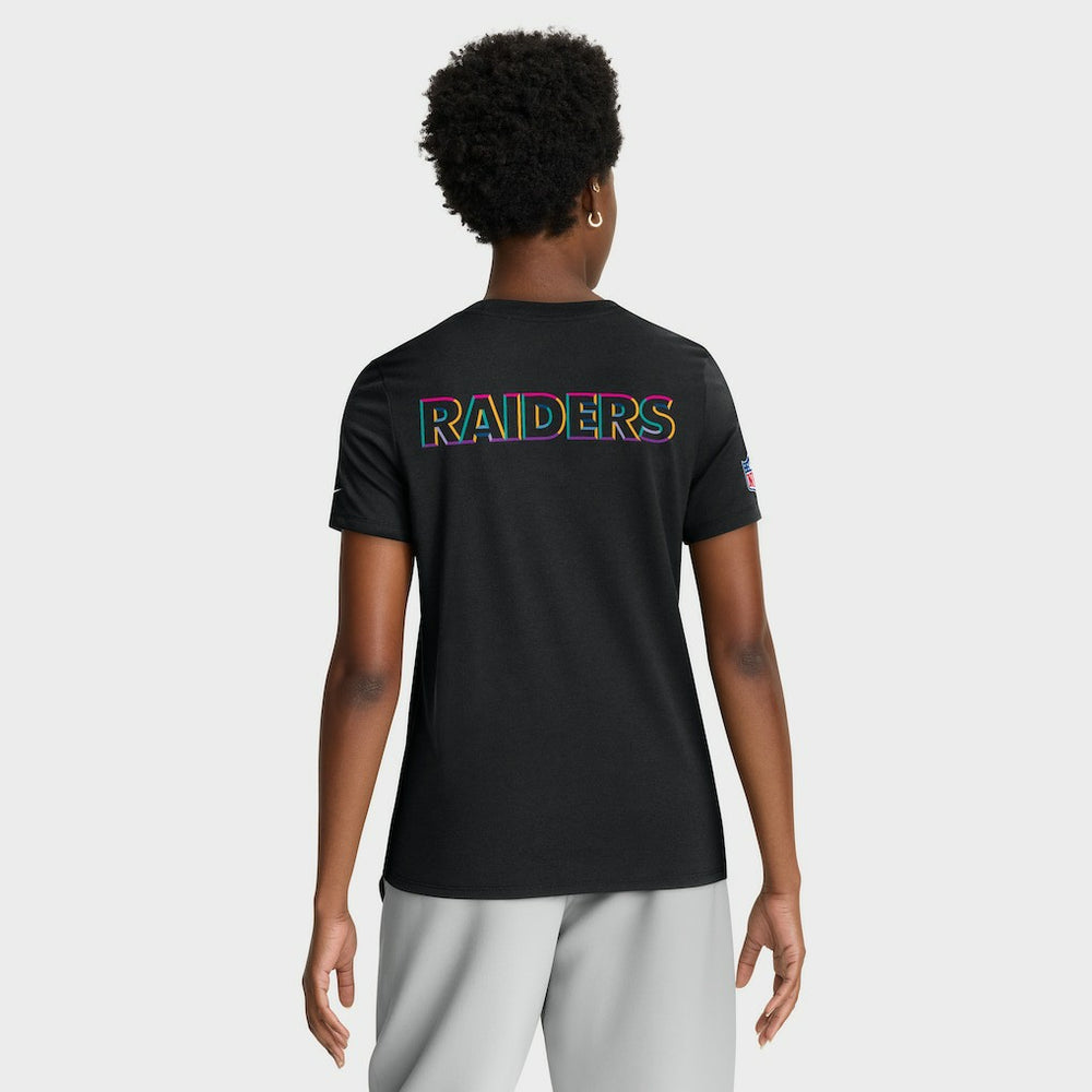 Las Vegas Raiders Women's 2025 NFL Crucial Catch Tri-Blend Dri-FIT T-Shirt | NFL Outlet