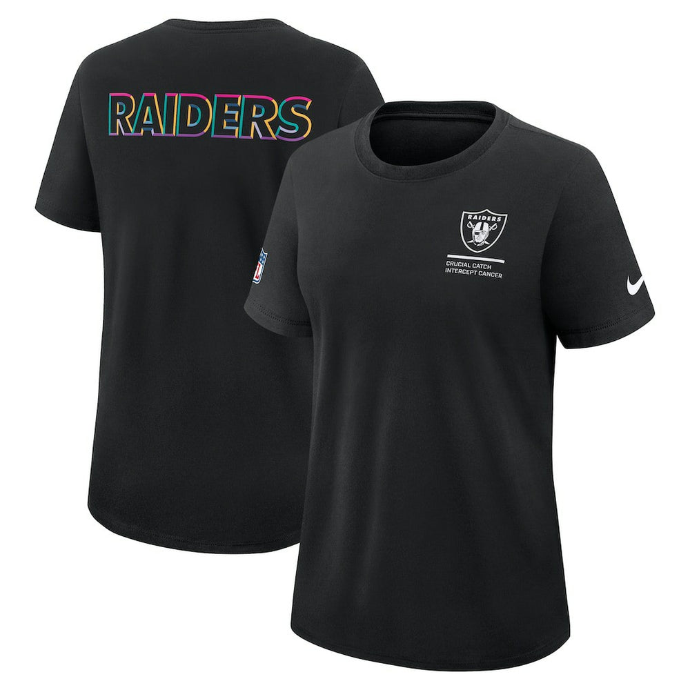 Las Vegas Raiders Women's 2025 NFL Crucial Catch Tri-Blend Dri-FIT T-Shirt | NFL Outlet