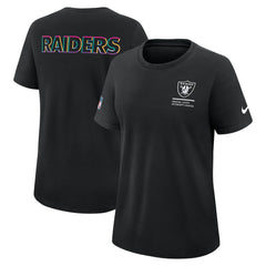 Las Vegas Raiders Women's 2025 NFL Crucial Catch Tri-Blend Dri-FIT T-Shirt | NFL Outlet