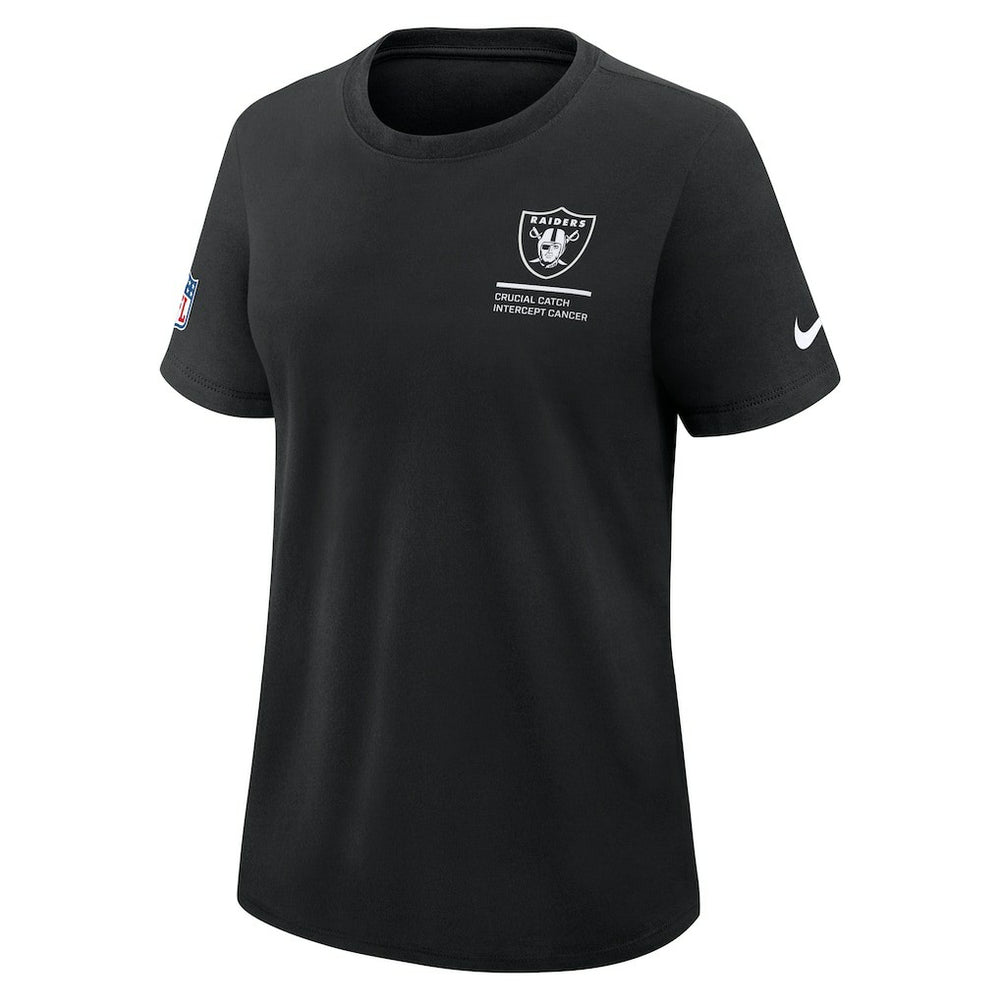 Las Vegas Raiders Women's 2025 NFL Crucial Catch Tri-Blend Dri-FIT T-Shirt | NFL Outlet