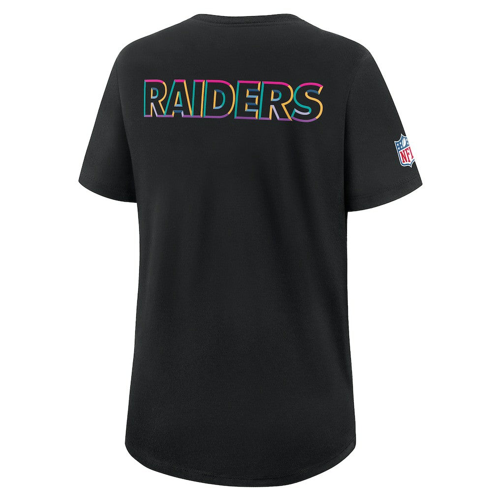 Las Vegas Raiders Women's 2025 NFL Crucial Catch Tri-Blend Dri-FIT T-Shirt | NFL Outlet