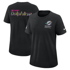 Miami Dolphins Women's 2025 NFL Crucial Catch Tri-Blend Dri-FIT T-Shirt | NFL Discount
