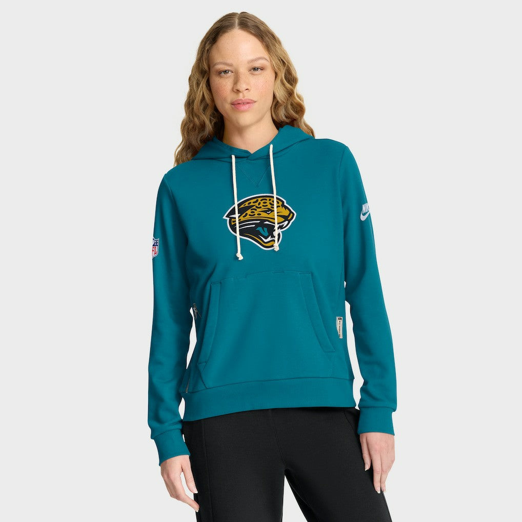 Jacksonville Jaguars Women's Throwback Sideline Standard Issue Dri-FIT Hoodie | NFL Discount