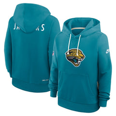 Jacksonville Jaguars Women's Throwback Sideline Standard Issue Dri-FIT Hoodie | NFL Discount