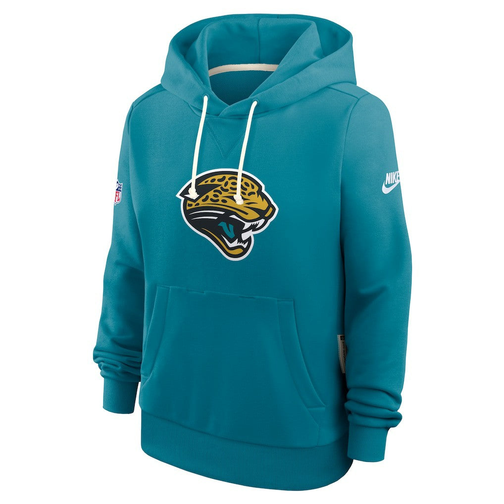 Jacksonville Jaguars Women's Throwback Sideline Standard Issue Dri-FIT Hoodie | NFL Discount