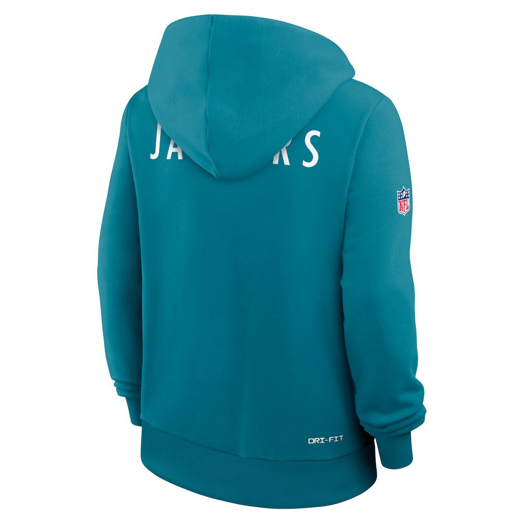 Jacksonville Jaguars Women's Throwback Sideline Standard Issue Dri-FIT Hoodie | NFL Discount