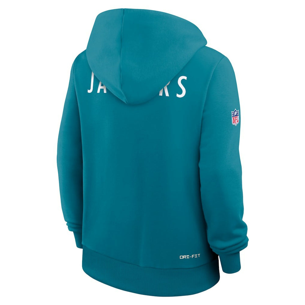 Jacksonville Jaguars Women's Throwback Sideline Standard Issue Dri-FIT Hoodie | NFL Discount