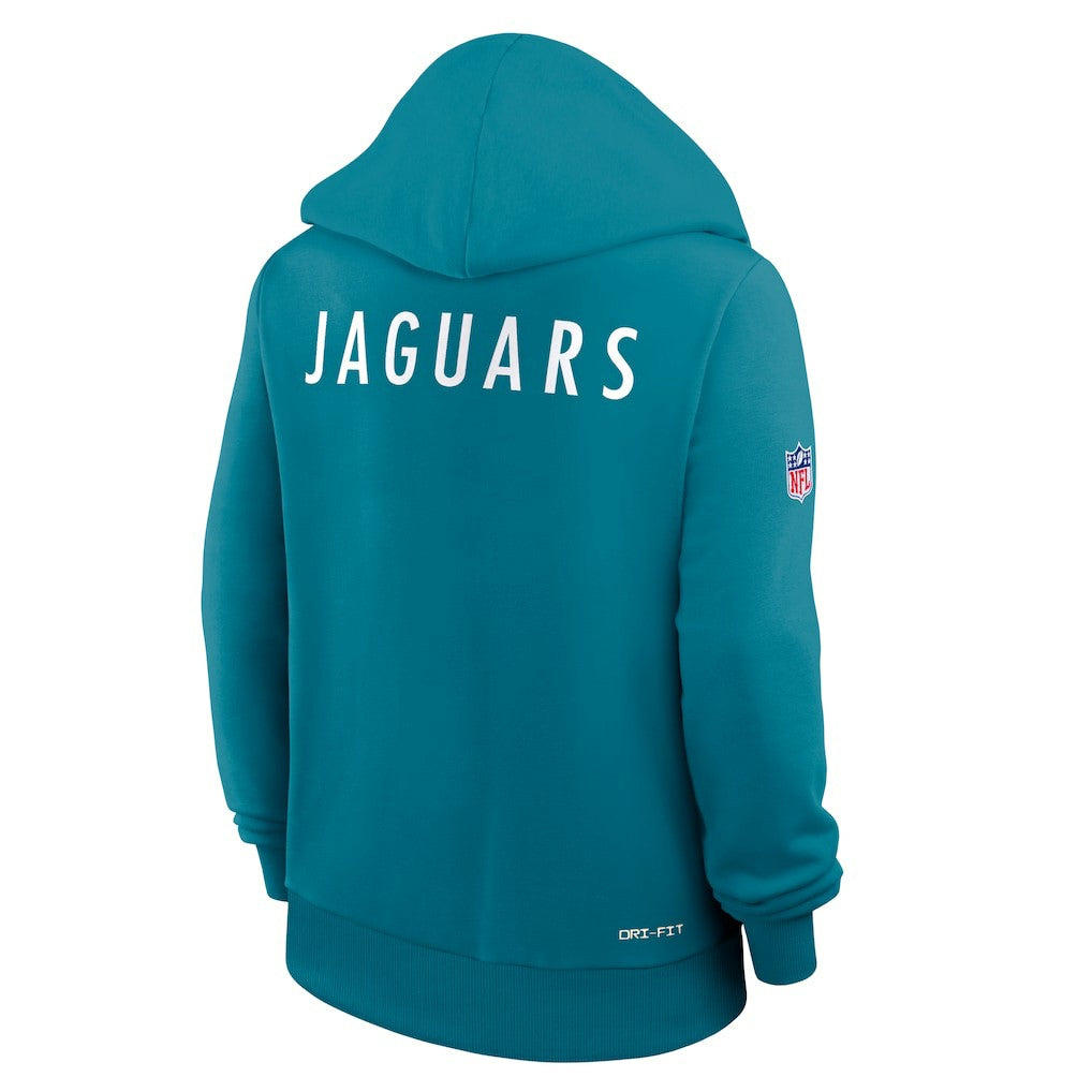 Jacksonville Jaguars Women's Throwback Sideline Standard Issue Dri-FIT Hoodie | NFL Discount