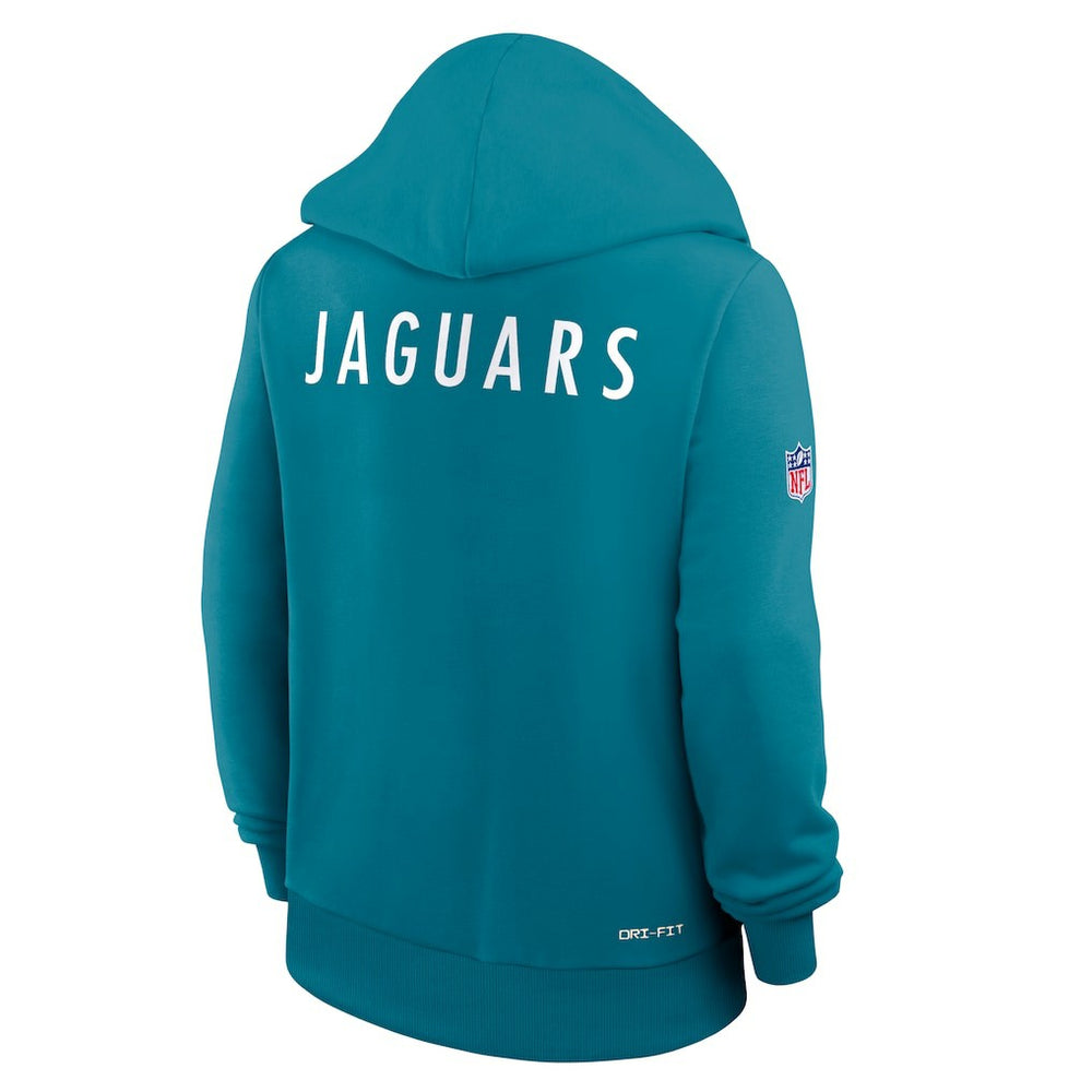 Jacksonville Jaguars Women's Throwback Sideline Standard Issue Dri-FIT Hoodie | NFL Discount