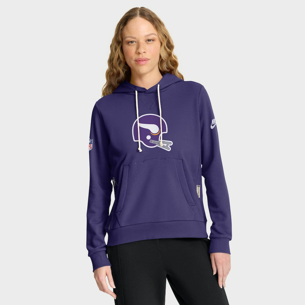 Minnesota Vikings Women's Throwback Sideline Standard Issue Dri-FIT Hoodie | NFL On sale